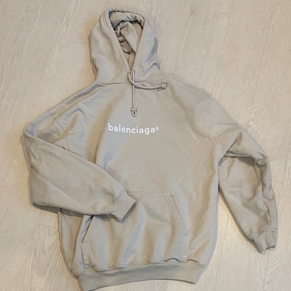 Balenciaga Light Gray Hoodie for Men